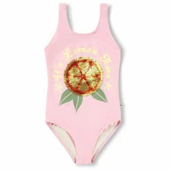 Molo Maillot de Bain Nika Citron Fibres Recyclées | Rose pâle