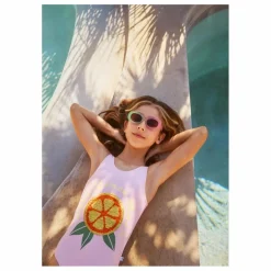 Molo Maillot de Bain Nika Citron Fibres Recyclées | Rose pâle