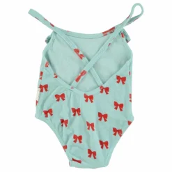Clearance Piupiuchick Maillot de Bain Nœud Eponge Bio | Bleu ciel