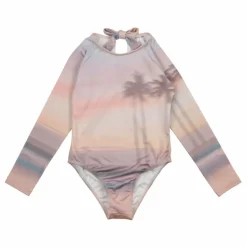 Enfant the new society Maillot de Bain Sunset Fibres Recyclées | Lilas