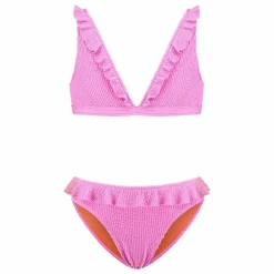 Beachlife Maillot de Bain Volants Texture | Rose Sale