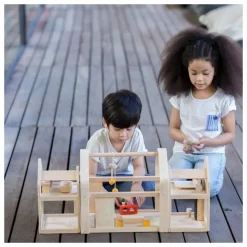 Plan Toys Maison 3 blocs modulables en bois