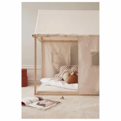 Kid's Concept Maison en toile de coton et bois | Blanc cassé Discount