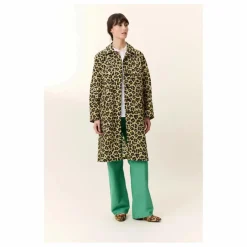 Sale Leon & Harper Manteau Aviona Léopard | Beige