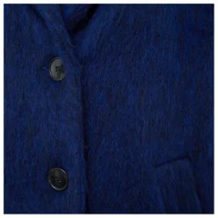 Outlet Alma Deia Manteau Court en Laine Recyclée | Bleu électrique