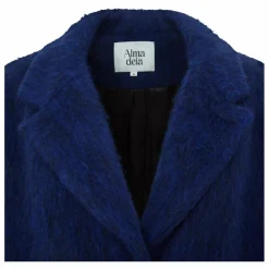 Outlet Alma Deia Manteau Court en Laine Recyclée | Bleu électrique