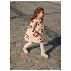 Outlet Konges Sløjd Manteau Façon Fourrure Fuzzie Cerises | Beige