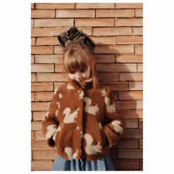 Emile et Ida Manteau Façon Sherpa Ecureuils | Marron Best