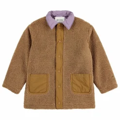 Hot Bobo Choses Manteau Façon Sherpa Fibres Recyclées | Marron