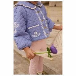 Discount Louise Misha Manteau Jouliana Chambray Coton Bio | Bleu