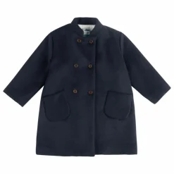 Babe & Tess Manteau Laine | Bleu marine Outlet