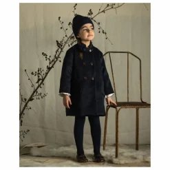 Babe & Tess Manteau Laine | Bleu marine Outlet