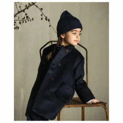 Babe & Tess Manteau Laine | Bleu marine Outlet