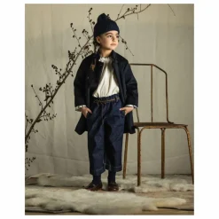 Babe & Tess Manteau Laine | Bleu marine Outlet