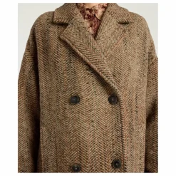 Femme Momoni Manteaux, Parkas|Manteau Lancaster Herringbone Laine Vierge |