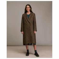 Diega Manteau Mikalo Pied de Coq | Chocolat