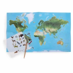 Moulin Roty Loisirs Créatifs|Mappemonde avec décalcomanies