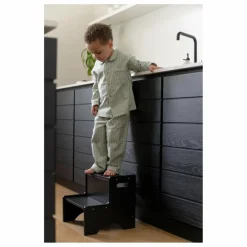 Clearance Nofred Marche-pied en bois | Noir