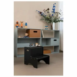 Clearance Nofred Marche-pied en bois | Noir