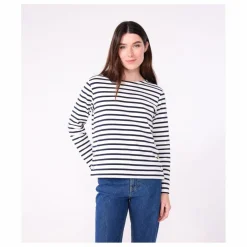 Femme Petit Bateau Marinière Col Bateau Coton Bio |