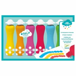 Djeco Marqueurs mousse pour les petits - Set de 6