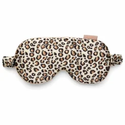 Hot Emily's Pillow Masque sommeil en soie imprimé Léopard