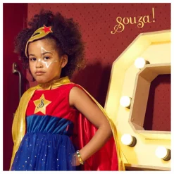 Souza Masque Super-héroïne Doré Discount