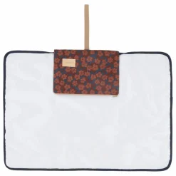 Nobodinoz Matelas à langer de voyage Hyde Park Maroon Poppies |