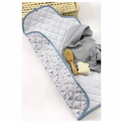 Barnabé aime le café Matelas à langer de voyage Côme | Blanc