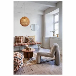 Sale Madam Stoltz Matelas pour banc à carreaux en coton | Citrouille