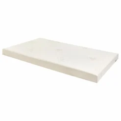 New Bermbach Handcrafted Matelas pour lit bébé Frederick en coton bio | Blanc