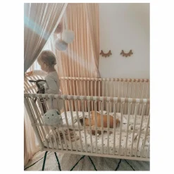 New Bermbach Handcrafted Matelas pour lit bébé Frederick en coton bio | Blanc