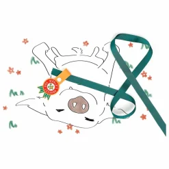 Discount The Furry Folks Médaille World's Okayest Dog | Rouge