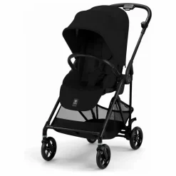 Cybex Melio Carbon - Poussette Ultra Compacte | Noir Hot
