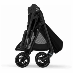 Cybex Melio Carbon - Poussette Ultra Compacte | Noir Hot