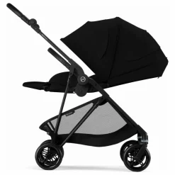 Cybex Melio Carbon - Poussette Ultra Compacte | Noir Hot