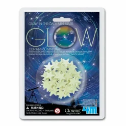 4M Loisirs Créatifs|Mini-Pack autocollants Phosphorescents - mini étoiles