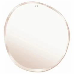 M Nuance Miroir extra plat biseauté-forme aléatoire rond 47x50 cm Cuivre New