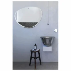 M Nuance Miroirs|Miroir extra plat biseauté - forme aléatoire ovale 87x67 cm