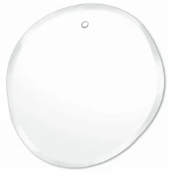 M Nuance Miroir extra plat biseauté - forme aléatoire ronde 32x33 cm Naturel