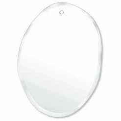 M Nuance Miroirs|Miroir extra plat biseauté - forme aléatoire ovale verticale 25x32 cm