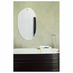 M Nuance Miroir extra plat biseauté - forme aléatoire ovale 60x100 cm Naturel New