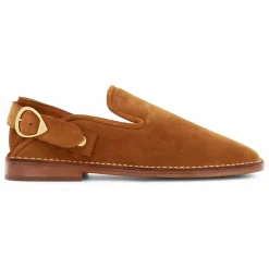 Socque Paris Mocassins Lucca Daim | Camel Online
