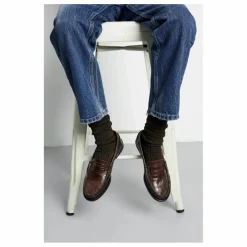 Discount Augusta Mocassins Zoe Effet Crocodile | Chocolat