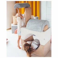 Wigiwama Jouets D'Éveil|Module de motricité en velours côtelé |