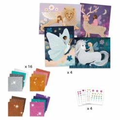 Djeco Loisirs Créatifs|Mosaiques Le monde enchanté