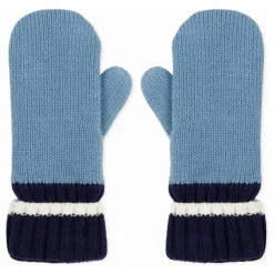 Petit Bateau Moufles Maille Côtelée | Bleu Hot