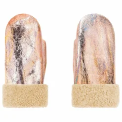 Sale ILDA'S sheep Moufles Peau Lainée Mérinos Métallisées | Or rose