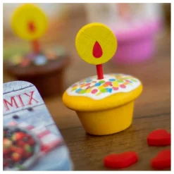 Online Erzi Muffins en bois avec bougies - Set de 3 Multicolore