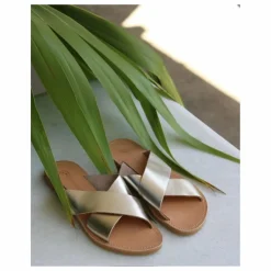 Femme Théluto Sandales, Espadrilles|Mules Gaelle Métallisées |